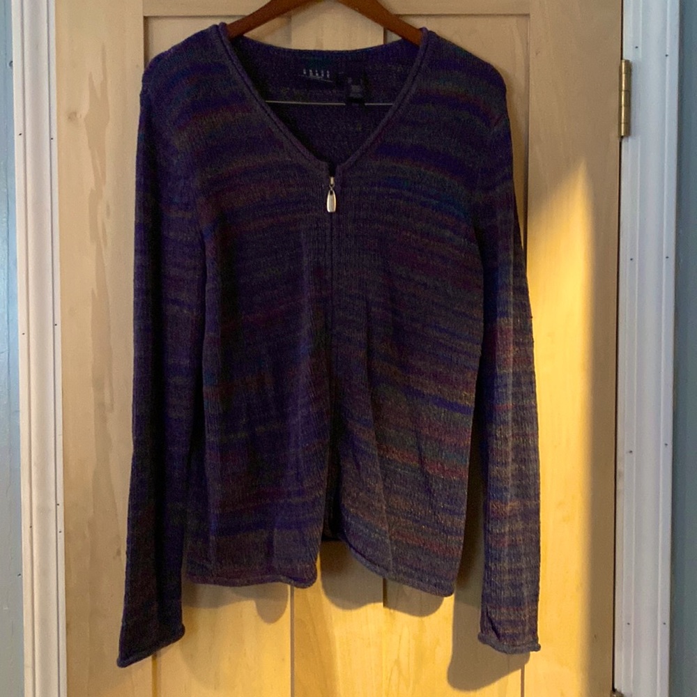 Liz Claiborne/Crazy horse zip up sweater